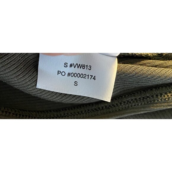 Vuori Pose Sands Ribbed stretch Sleeveless Midi Dress Oregano Olive active athle - Picture 7 of 11